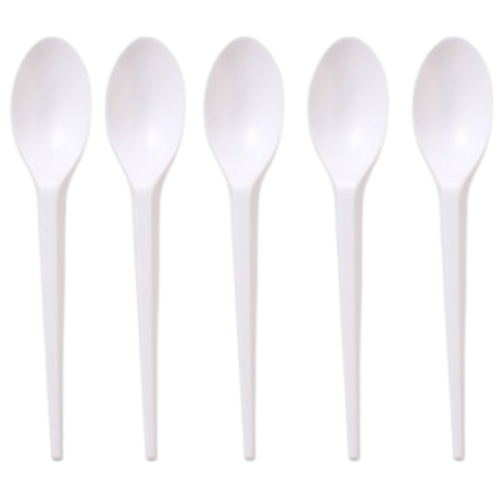 7'' Plastic Spoon (White)