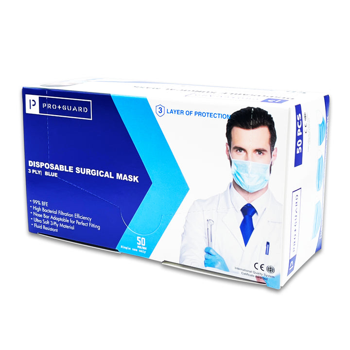 Pro+Guard 3-Ply Surgical Mask (Blue)