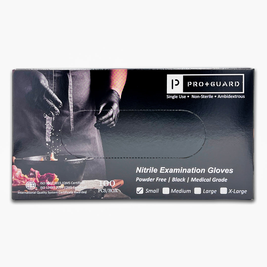 Pro+Guard Nitrile Gloves (Black - Powder Free)