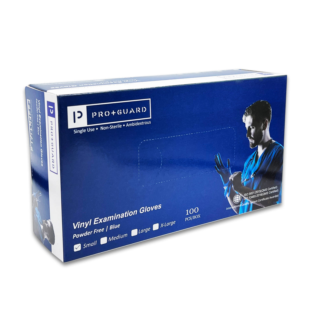 Pro+Guard Vinyl Gloves (Blue - Powder Free)